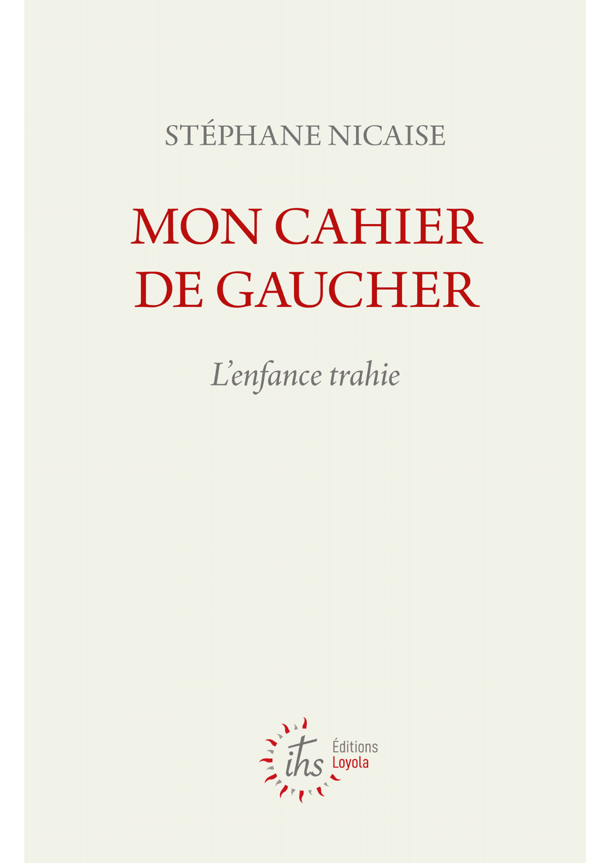 Mon cahier de gaucher